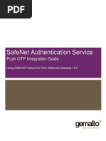 Safenet Authentication Service: Push Otp Integration Guide