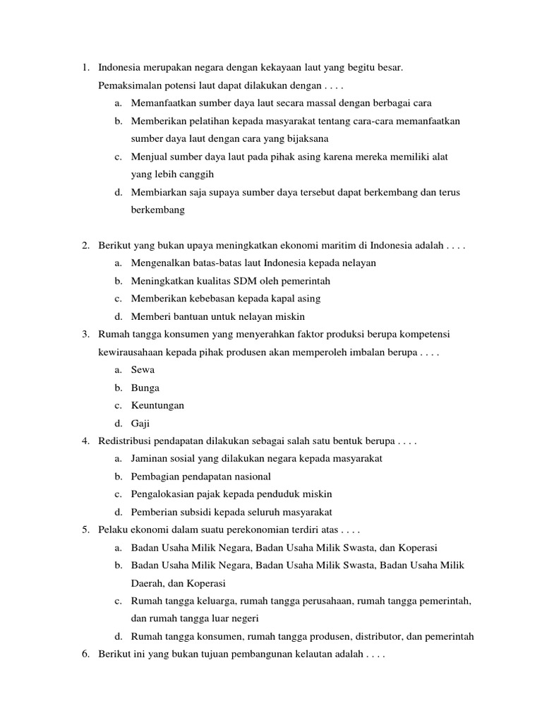 Indonesia Merupakan Negara Dengan Kekayaan Laut Yang Begitu Besar