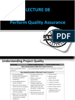 Perform Quality Assurance