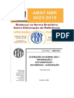 ABNT - alteração 2018