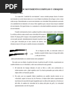 Cantidad de Movimiento