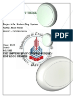 Final Project Theses: Project Title: Student Reg. System