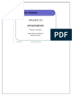 Multi Factor Asset Pricing Models