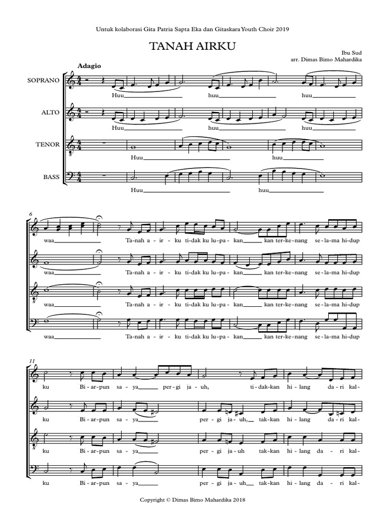 Dimas Bimo Mahardika - Tanah Airku | PDF