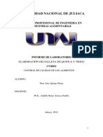 Informe 1 Elaboracion de Galleta de Quinua y Trigo