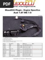 Maxxecu Plugin - Engine Specifics Audi 1.8T Me 7.5: Vehicle Enginecode Year Lsu Sensor Note