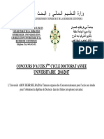 Placard Publicitaire Doctorat LMD 2016-2017 PDF