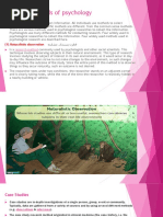 Methods and Scopes of Psychology