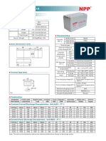 NPP Power Co.,Ltd. 12V 100Ah Battery Specs