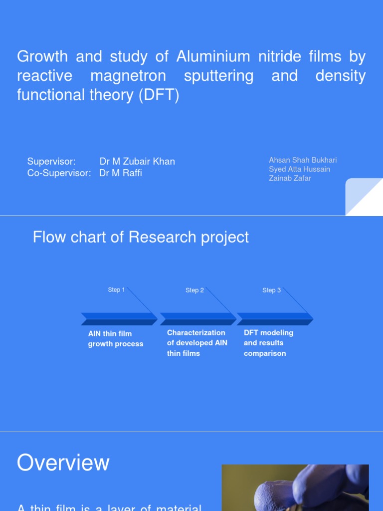 Growth and Study of Aluminium Nitride Films by Reactive Magnetron ...