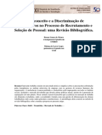 Artigo Sobre Mercado de Trabalho e Transexualismo