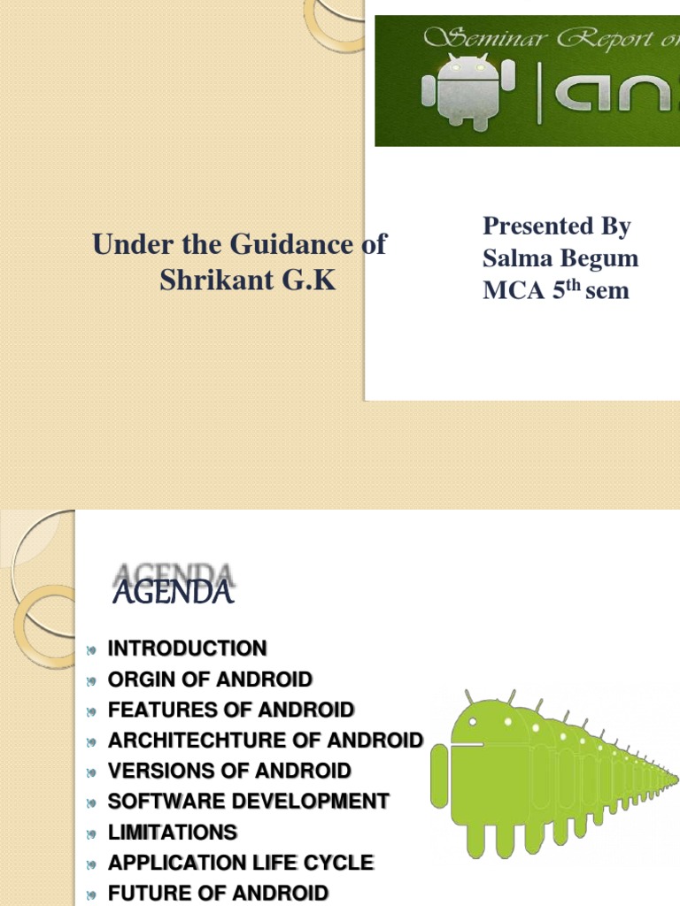 Overview of Android OS Features and Development | PDF | Technology ...
