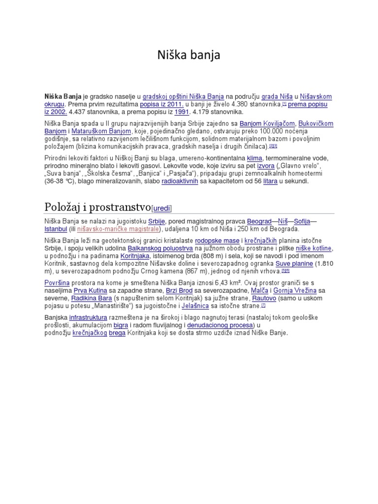 Niška Banja | PDF
