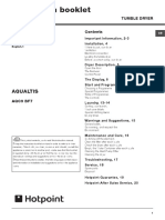 Hotpoint Aqualtis Tumble Dryer User Manual