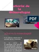 Historia de La Mineralogía