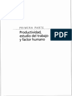 Productividad, estudio del trabajo y factor humano: Capítulo 1 sobre productividad y calidad de vida