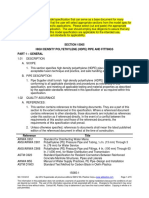 SECTION 15065 High Density Polyethylene (Hdpe) Pipe and Fittings - General