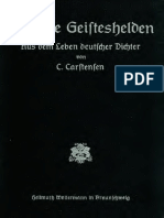 Carstensen, C. - Deutsche Geisteshelden Aus Dem Leben Deutscher Dichter 