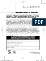 Smoke Alarm User's Guide: For Model: P12040