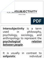 Intersubjectivity