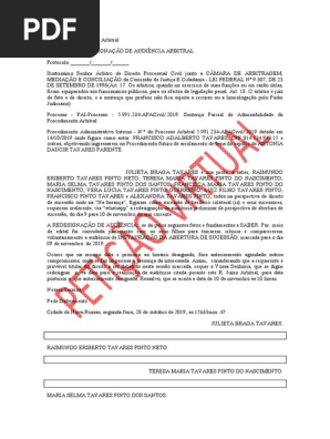Edital 16 Requerimento Em Juízo Arbitral Petição de Redesignação de Audiência Arbitral (1)