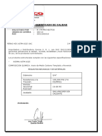 Cert - Calidad Perno Hex A325 Unc 34 X 3 Galv Cal