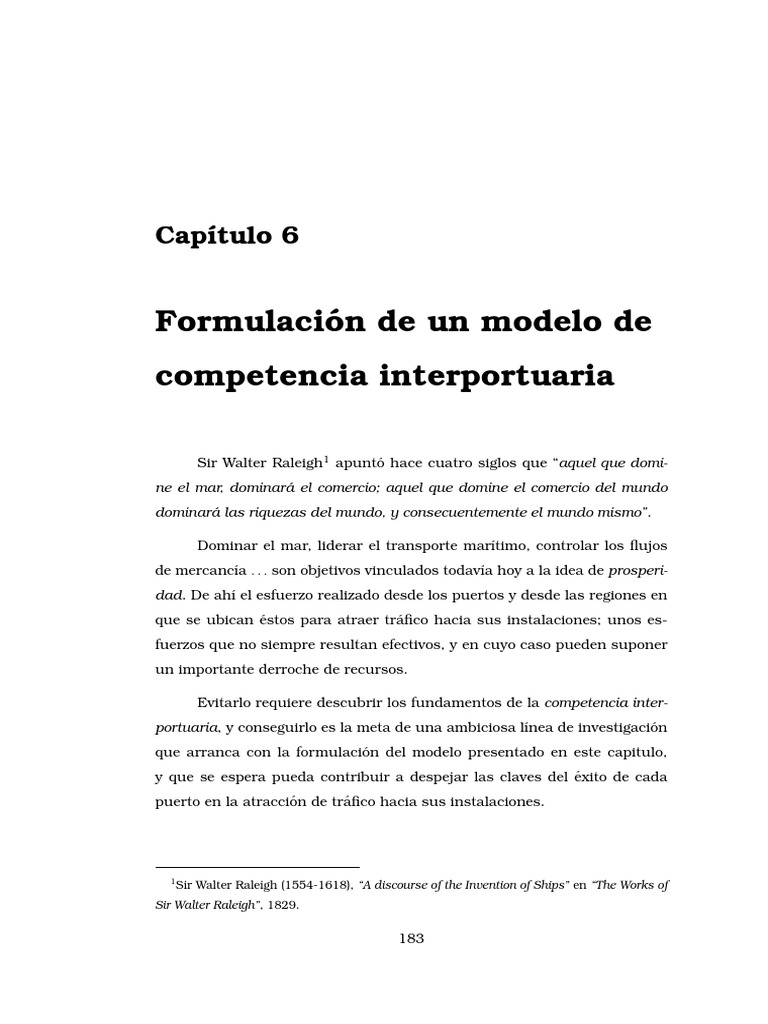 Modelo de Competencia Interportuaria | PDF | Gravedad | Transporte
