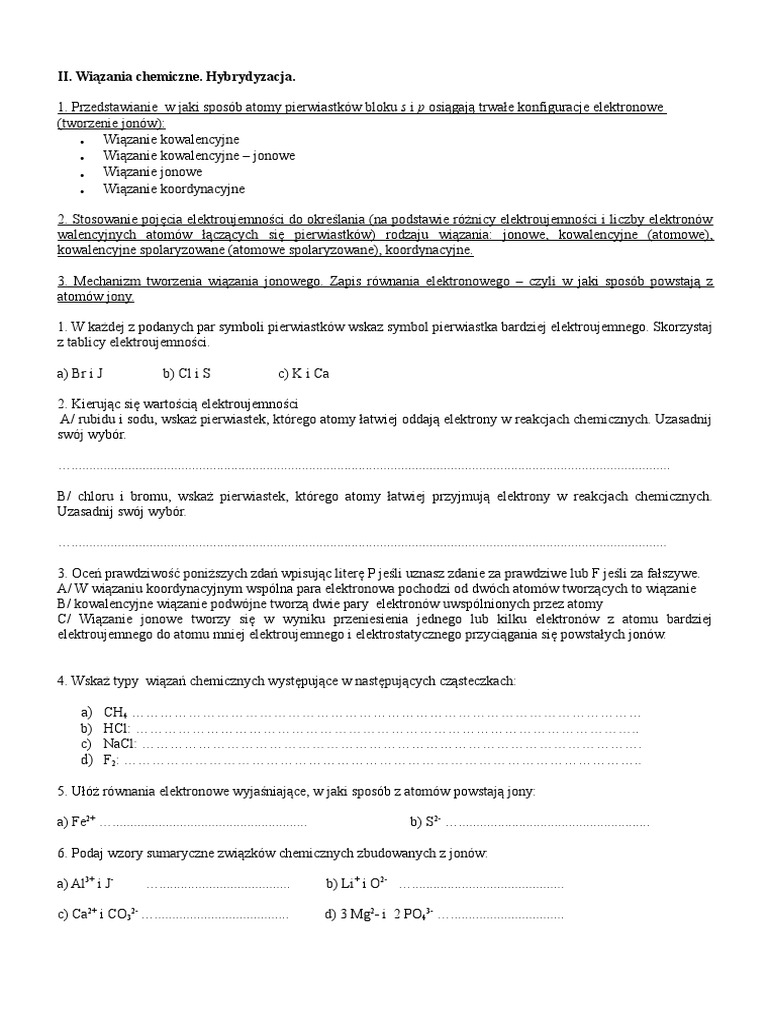 Wskaż Cząsteczki Które Mogą Tworzyć Wiązania Wodorowe