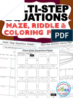 MULTISTEPEQUATIONSMazeRiddleColorbyNumberColoringPageActivity