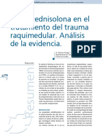 Metilprednisolona en El Tratamiento Del Trauma Raquimedular