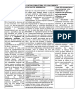 La Evaluación Como Forma de Conocimiento