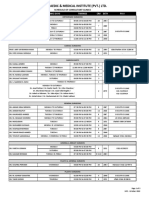 Consultants Clinic Schedule