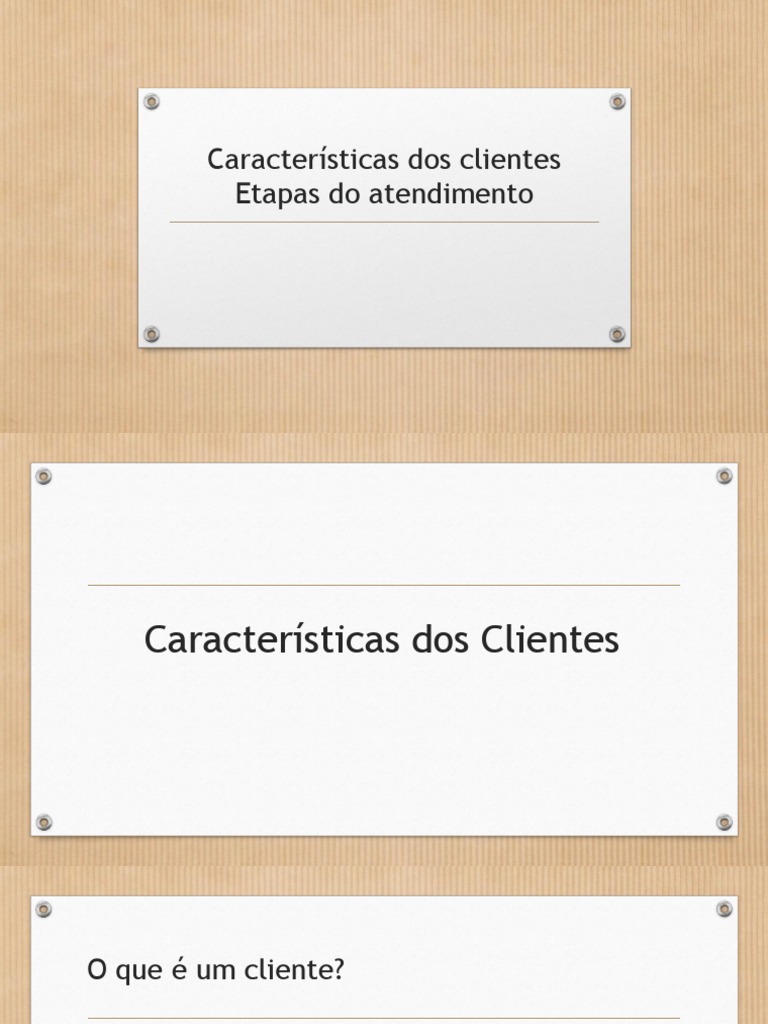 Características Dos Clientes Etapas Do Atendimento Pdf Business