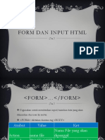 Form Dan Input HTML