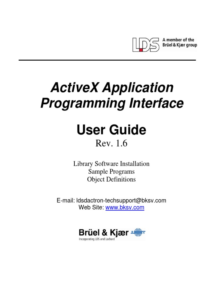 ActiveXAPIUsersGuide 1.6 PDF | PDF | Application Programming Interface ...