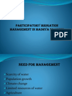 Participatory Irrigation Management in Madhya Pradesh