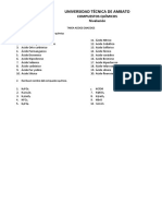 Ácidos y oxoácidos: fórmulas y nombres