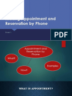 Making Appointment and Reservation by Phone (Autosaved)