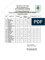 Daftar Inventaris Alat Kesehatan Ruang Kia