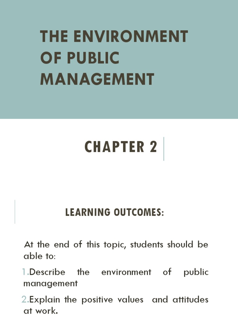 Public Management Environment Overview | PDF | Public Administration ...
