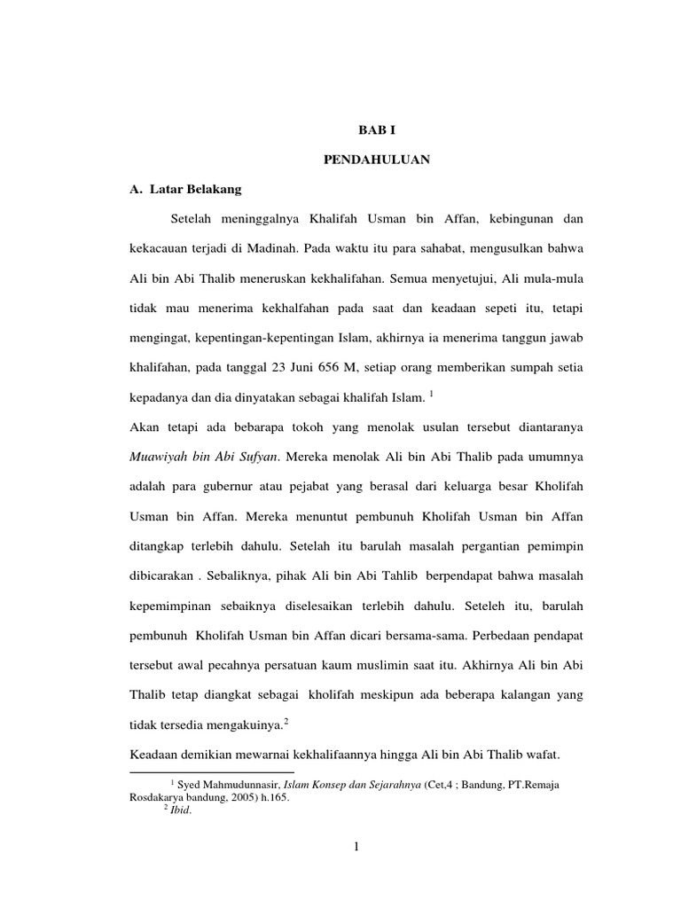 Ali Bin Abi Talib Dan Pemerintahannya Pdf