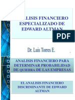 Analisis Financiero Especializado de Edward Altman