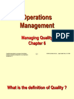 Managing Quality (Chapter 6)