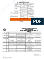 2019 Fall Mid Term Date Sheet