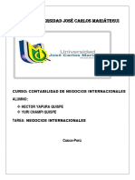 Contabilidad de Negocios Internacionales