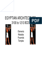 172 ARCH 1311 IEN00817 13942 564 LECTURE 2 Egyptian Architecture