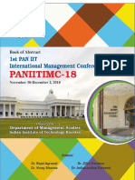 Book of Abstract First PAN IIT International Mangement Conference 2018