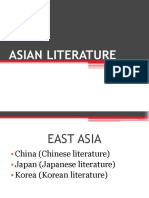 ASIAN LITERATURE: CHINA, JAPAN, KOREA