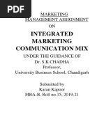 Marketing Management Assignment