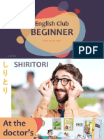 English Club Beginner's Welcome